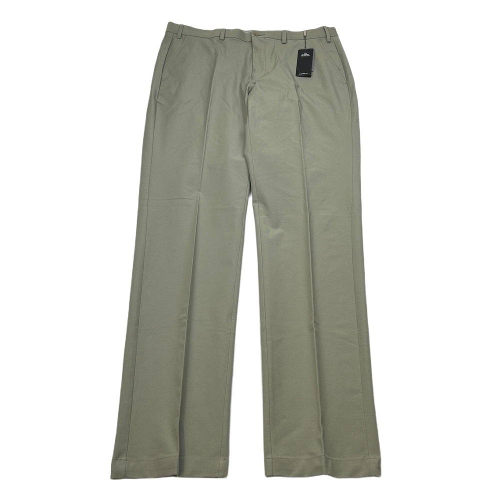 Michael Kors Performance Dress Pants Mens 33x32‎ Green Stretch Classic NEW